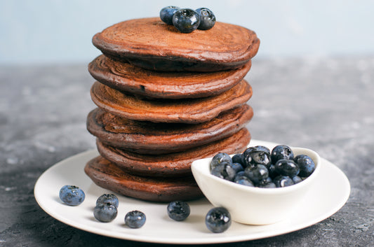 Gluten-Free Chocolate Protein Pancakes