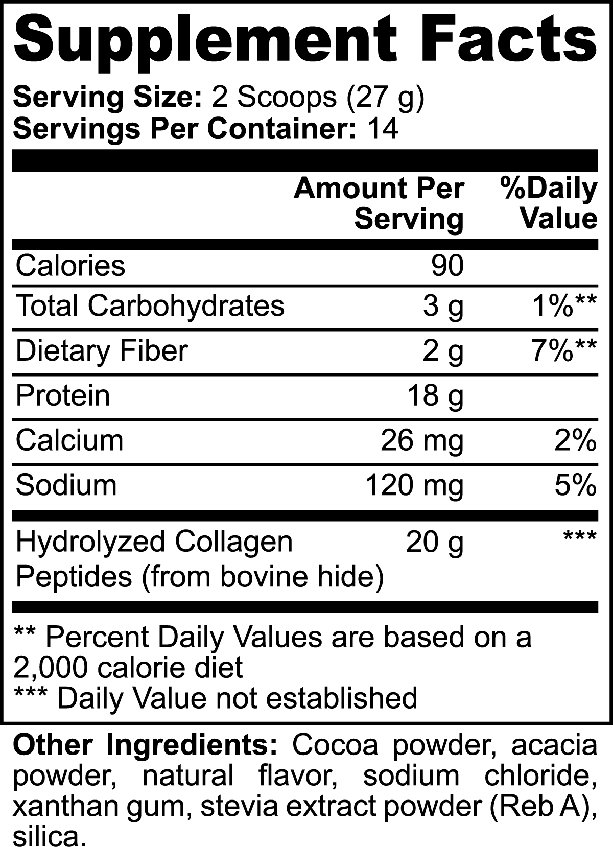 Grass-Fed Collagen Peptides (Chocolate)