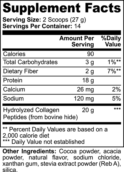 Grass-Fed Collagen Peptides (Chocolate)