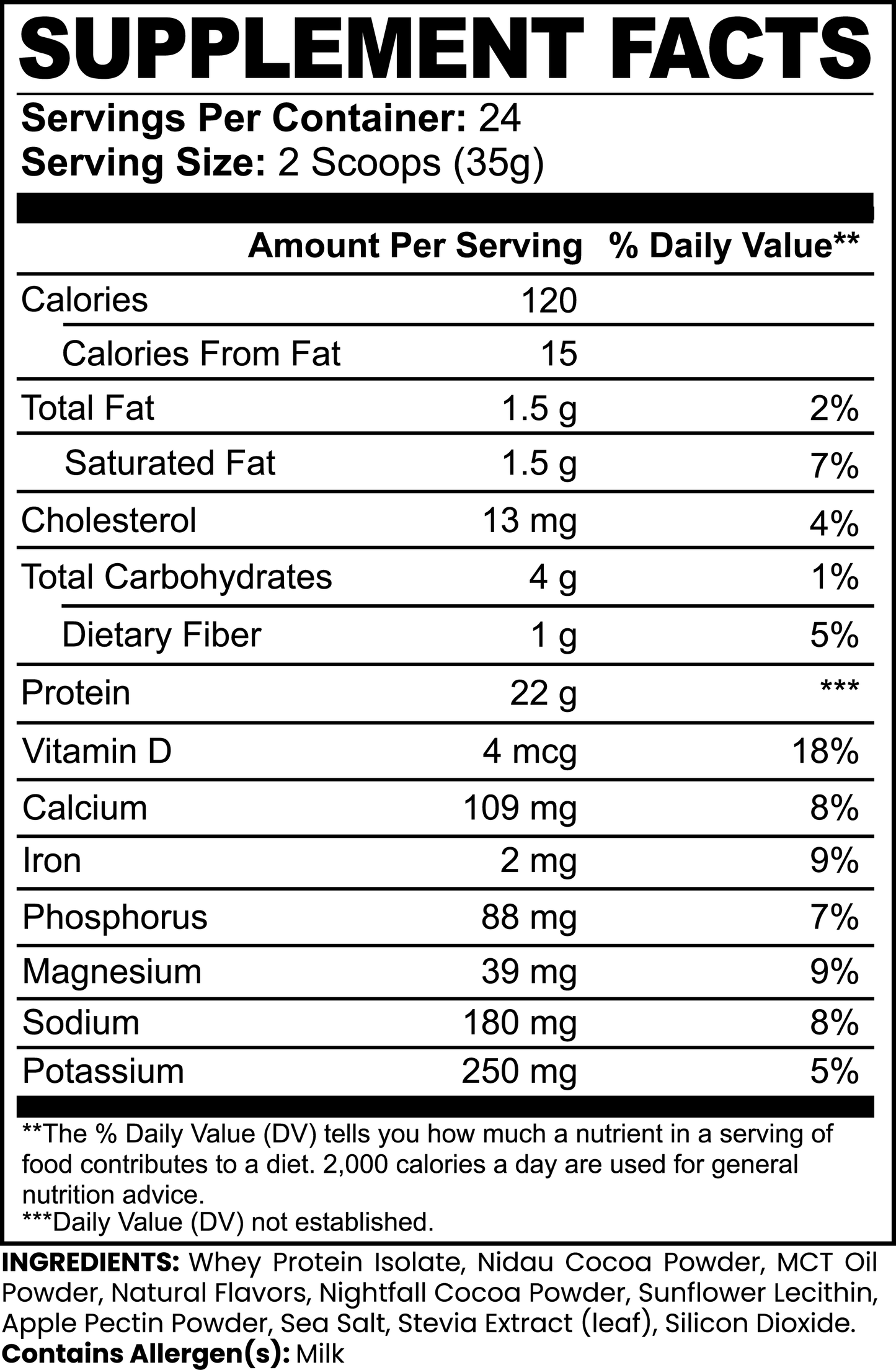 Whey Protein Isolate (Chocolate)