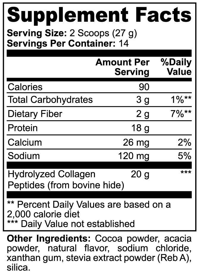 Grass-Fed Collagen Peptides (Chocolate)