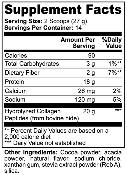 Grass-Fed Collagen Peptides (Chocolate)